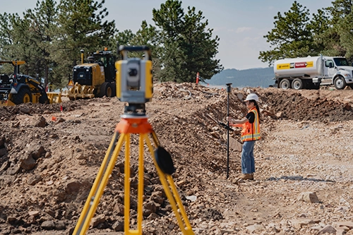 Trimble ST30 woman in field